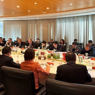 圖片一：中國粵港澳大灣區智庫聯盟2026年新春茶會在天大研究院舉行。